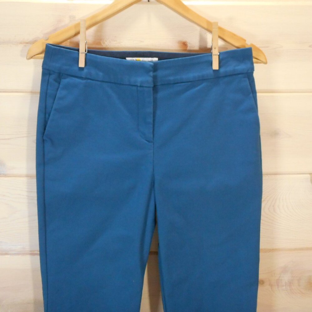 Boden Women's size US 4R Blue Pants Ankle Career Office Casual Pockets - Picture 2 of 9